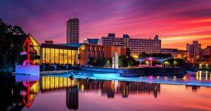 Century Center at Sunset retouched