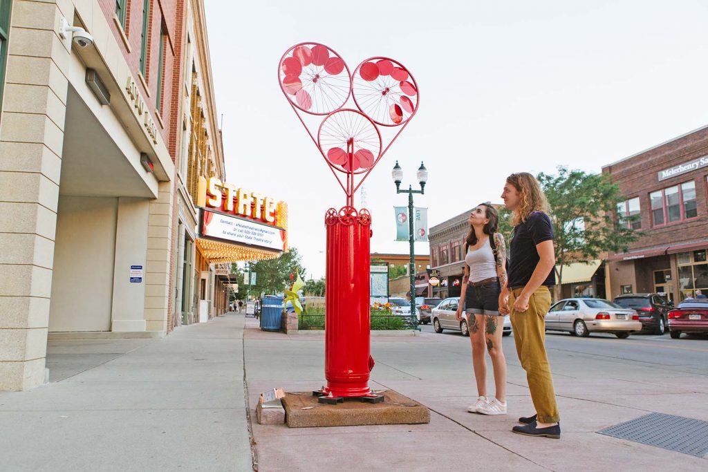 SculptureWalk. Courtesy Sioux Falls Convention & Visitors Bureau.