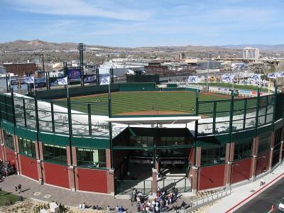 The Reno Aces Ballpark in Nevada