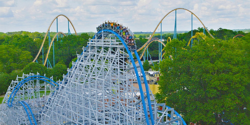 Six Flags Over Georgia Rollercoaster