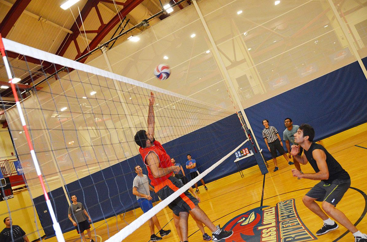 UML Campus Rec Center Volleyball Set Up