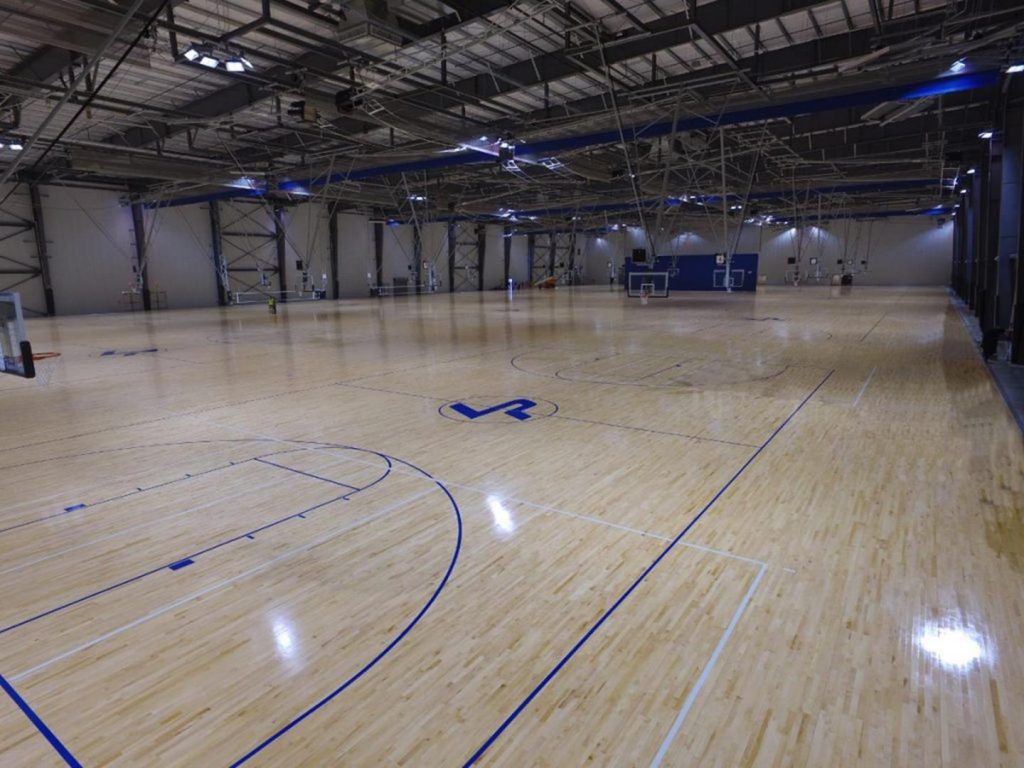 Create Your Own Mini Basketball Court with This Indoor Sport Hall Design