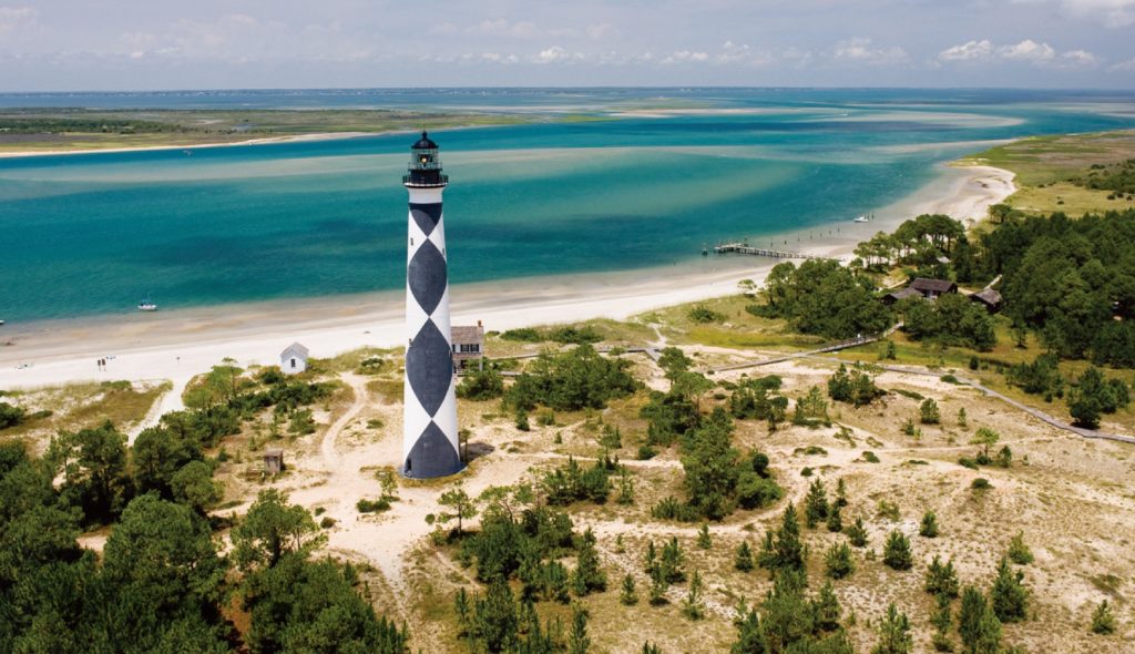 The views are great from the Cape Lookout Lighthouse. Photo courtesy of Crystal Coast Tourism Authority