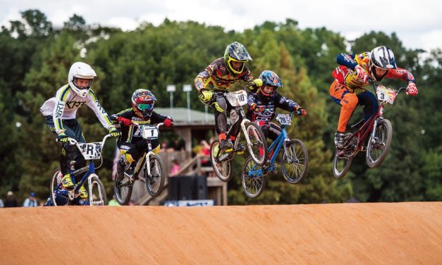 BMX racing competition. Photo courtesy of raleighsports.org