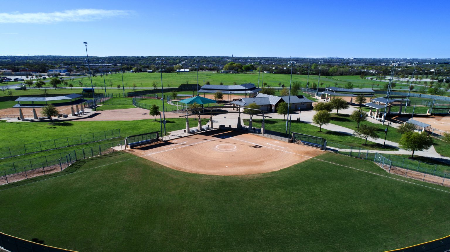 Eight Fields of Dreams for Youth Baseball Tournaments