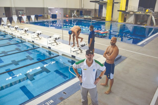 Inside the new natatorium at NAU.