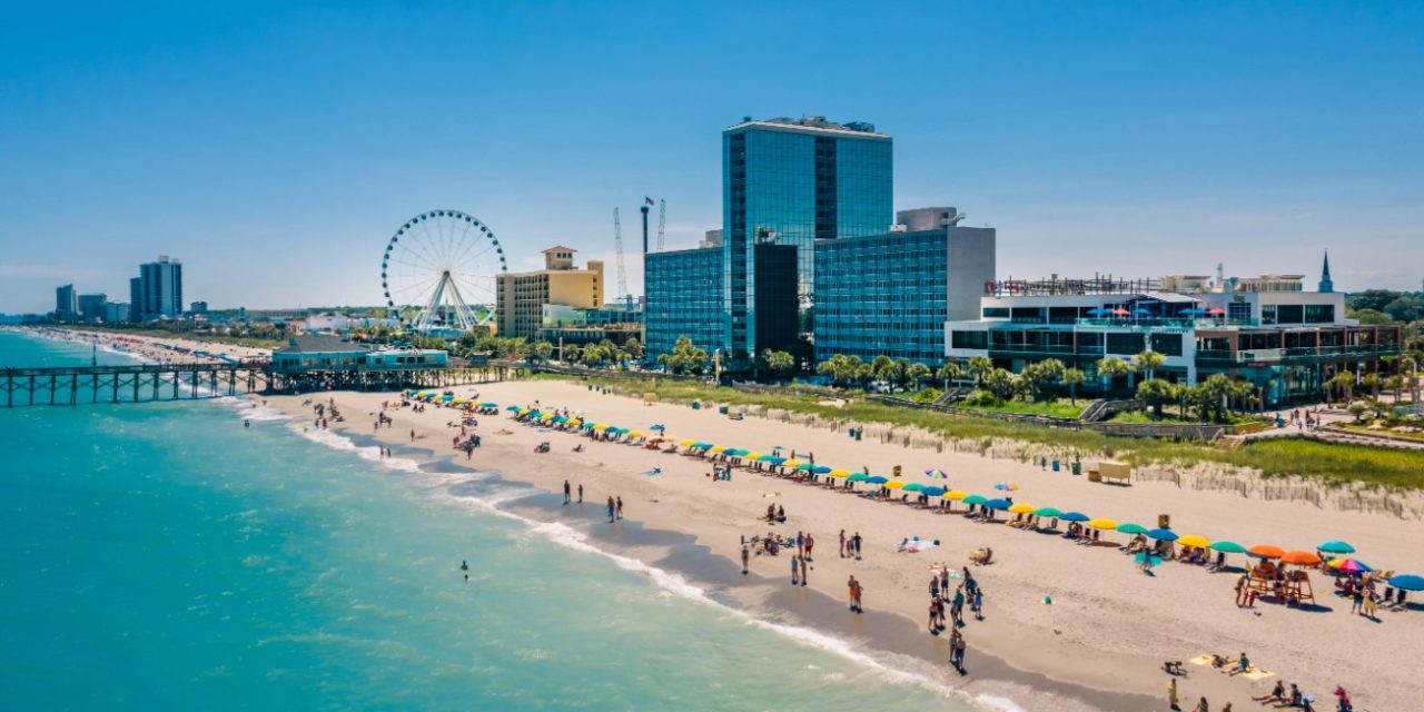 Myrtle Beach aerial skyline