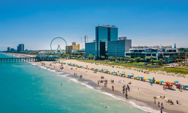 Myrtle Beach aerial skyline