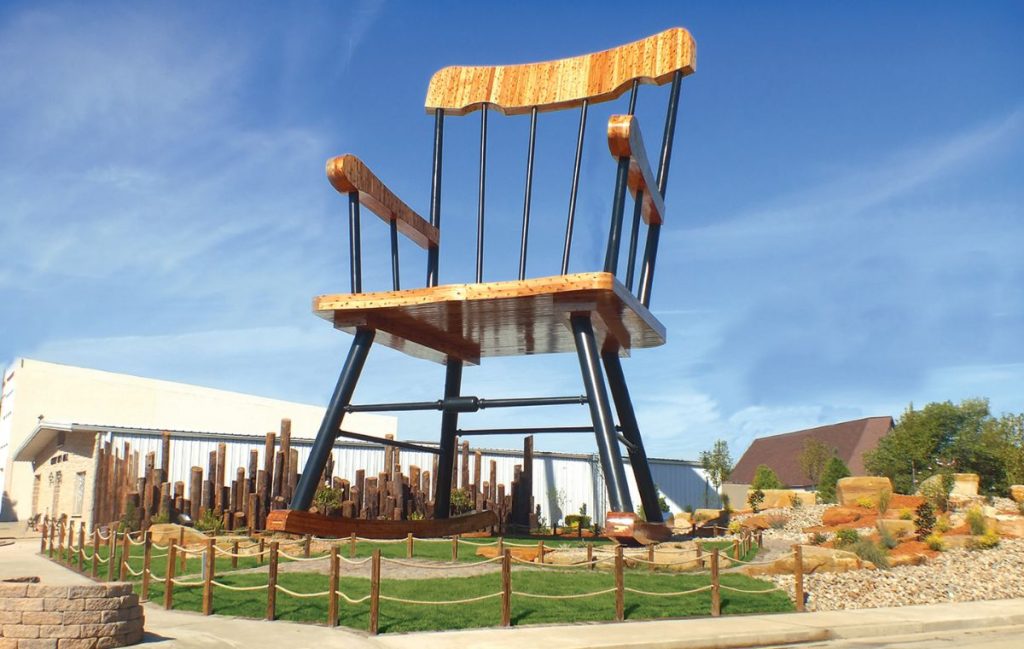 Giant rocking chair in Casey, Illinois