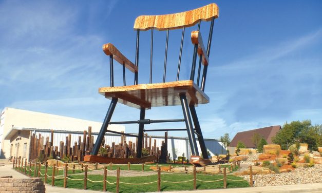 Giant rocking chair in Casey, Illinois