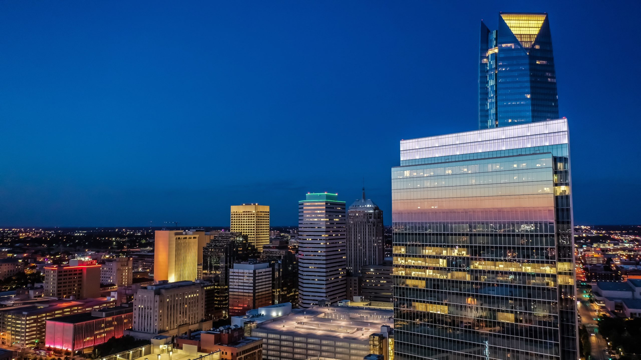 Downtown OKC at Blue Hour