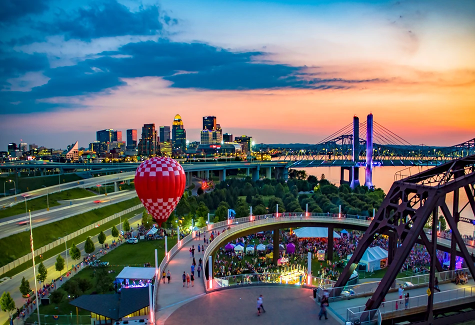 Louisville Skyline Waterfront Park