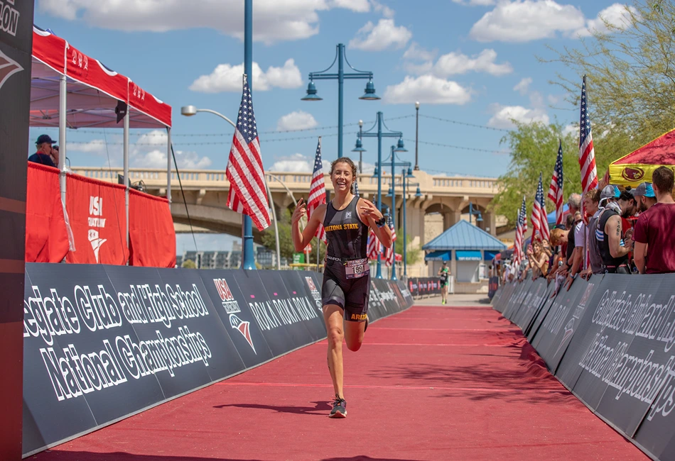 USA Triathlon ASU Finish