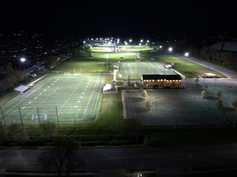 Drone shot of Legacy Fields at the Sportsplex 3 768x576