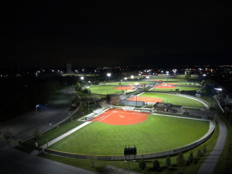 Drone shot of Legacy Fields at the Sportsplex 4 768x576
