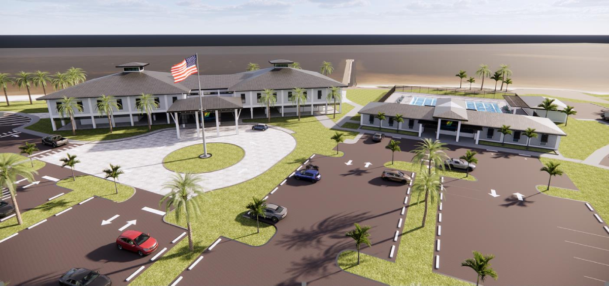 Render of Port Charlotte Beach Complex, one of two big projects related to Sunseeker. Image courtesy of Visit Punta Gorda/Englewood Beach.
